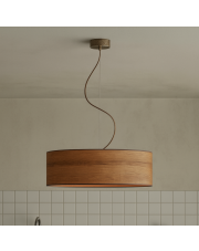 Nowoczesna lampa wisząca nad stół HAJFA ECO fi - 60 cm - kolor kasztanowy