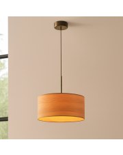 Lampa wisząca z fornirowym abażurem SINTRA ECO fi - 30 cm