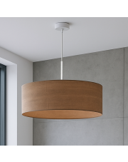 Nowoczesna lampa wisząca do salonu SINTRA ECO fi - 50 cm - kolor orzechowy