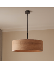 Designerska lampa wisząca do salonu SINTRA ECO fi - 60 cm - kolor orzechowy