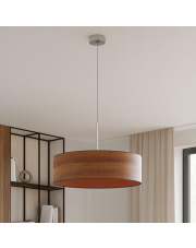 Lampa wisząca z regulowaną wysokością zawieszenia SINTRA ECO fi - 60 cm - kolor kasztanowy