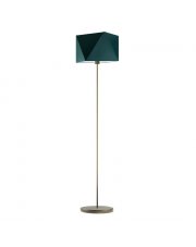 Złota lampa stojąca do salonu w stylu urban jungle FIDŻI 