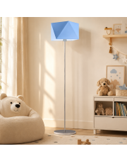 Lampa podłogowa do pokoju dziecka FIDŻI z niebieskim abażurem