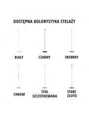 Biało-różowa lampa stojąca dziecięca FIDŻI 