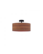 Kasztanowa lampa sufitowa do sypialni WENECJA ECO fi - 30 cm