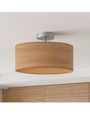 Fornirowa lampa sufitowa do sypialni w stylu skandynawskim WENECJA ECO fi - 30 cm