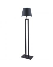 Czarna lampa stojąca z abażurem VEGAS