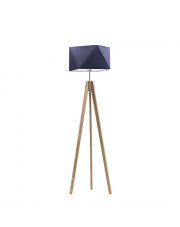Lampa stojąca z drewna LAGOS w stylu skandynawskim