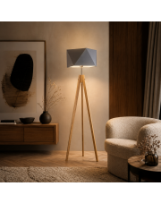 Drewniany trójnóg w stylu skandynawskim LAGOS