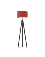Drewniana lampa stojąca na 3 nogach LAGOS