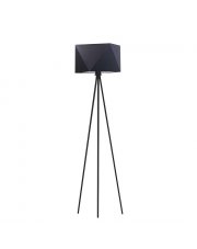 Czarna lampa podłogowa trójnogu loft KANTON