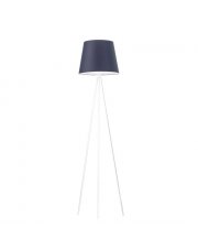 Biała lampa stojąca LED z abażurem RENO