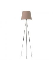 Lampa stojąca do salonu na chromowanych nóżkach RENO