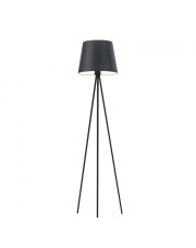 Czarna lampa podłogowa na trójnogu RENO
