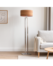 Srebrna lampa stojąca do salonu KALIFORNIA ECO