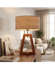 Drewniana lampa nocna do salonu CLIO ECO