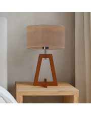 Drewniana lampa nocna do sypialni CLIO ECO