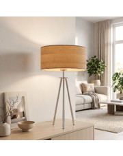 Designerska lampa stołowa na trzech nogach ALTA ECO w chromowanym wykończeniu