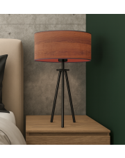 Czarna lampa stołowa na trójnogu ALTA ECO w stylu skandynawskim