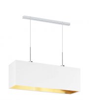Nowoczesna lampa wisząca w kolorze białym MILOS GOLD