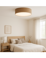 Nowoczesny plafon sufitowy do sypialni DUBAJ ECO fi - 60 cm z abażurem