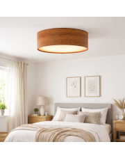 Skandynawska lampa sufitowa do salonu z abażurem DUBAJ ECO fi - 60 cm