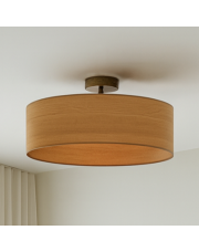 Nowoczesny plafon sufitowy do sypialni WENECJA ECO fi - 50 cm - kolor dąb sonoma
