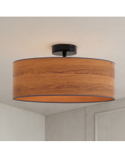 Designerska lampa sufitowa do salonu WENECJA ECO fi - 50 cm - kolor kasztanowy
