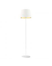 Biała lampa stojąca z abażurem VASTO GOLD