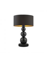 Czarna lampa stołowa do salonu HONOLULU GOLD