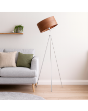 Nowoczesna lampa podłogowa na trójnogu do salonu MALMO ECO z włącznikiem nożnym 