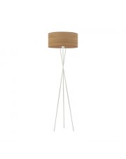Srebrna lampa podłogowa na trójnogu PARYŻ ECO