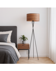 Czarna lampa stojąca typu tripod PARYŻ ECO