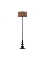 Designerska lampa stojąca ROMA ECO z czarnymi kulami