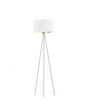 Biała lampa stojąca loft KANTON GOLD