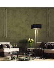 Srebrna lampa podłogowa glamour TORONTO GOLD