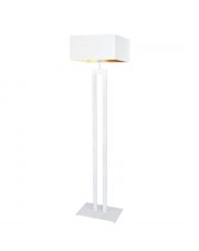 Biało złota lampa stojąca do sypialni w stylu glamour TORONTO GOLD