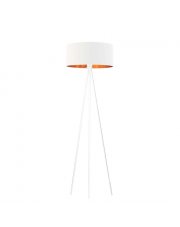 Biała lampa stojąca w stylu glamour SEWILLA GOLD