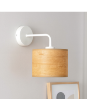 Nowoczesny kinkiet do sypialni AURORA ECO z designerskim abażurem