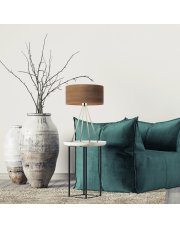 Elegancka lampka stołowa do salonu SIERRA ECO na purystycznym stelażu