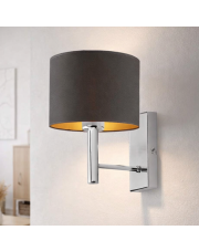 Designerski kinkiet ścienny czarny LED TEGU GOLD lampa ścienna do salonu