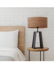 Czarna lampa stołowa w stylu skandynawskim THOR ECO