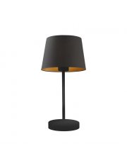 Czarna lampka nocna do sypialni SIENA GOLD