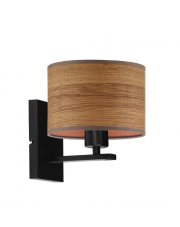 Skandynawska lampa ścienna ELVORA ECO z abażurem w kształcie walca
