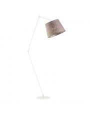 Biała lampa stojąca na wysięgniku MANILA