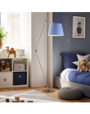 Czarna lampa stojąca na wysięgniku MANILA