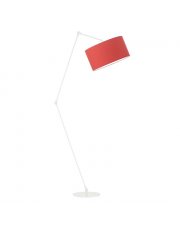 Biała lampa stojąca na wysięgniku do pokoju młodzieżowego BARI