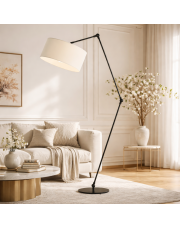 Lampa podłogowa do czytania regulowana BARI lampa podłogowa LED z regulacją światła,