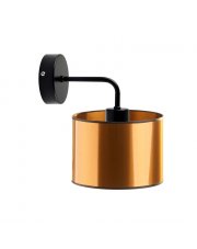 Czarno-miedziany kinkiet w stylu loft AURORA MIRROR