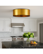 Złoty plafon sufitowy do kuchni DUBAJ MIRROR fi - 50 cm